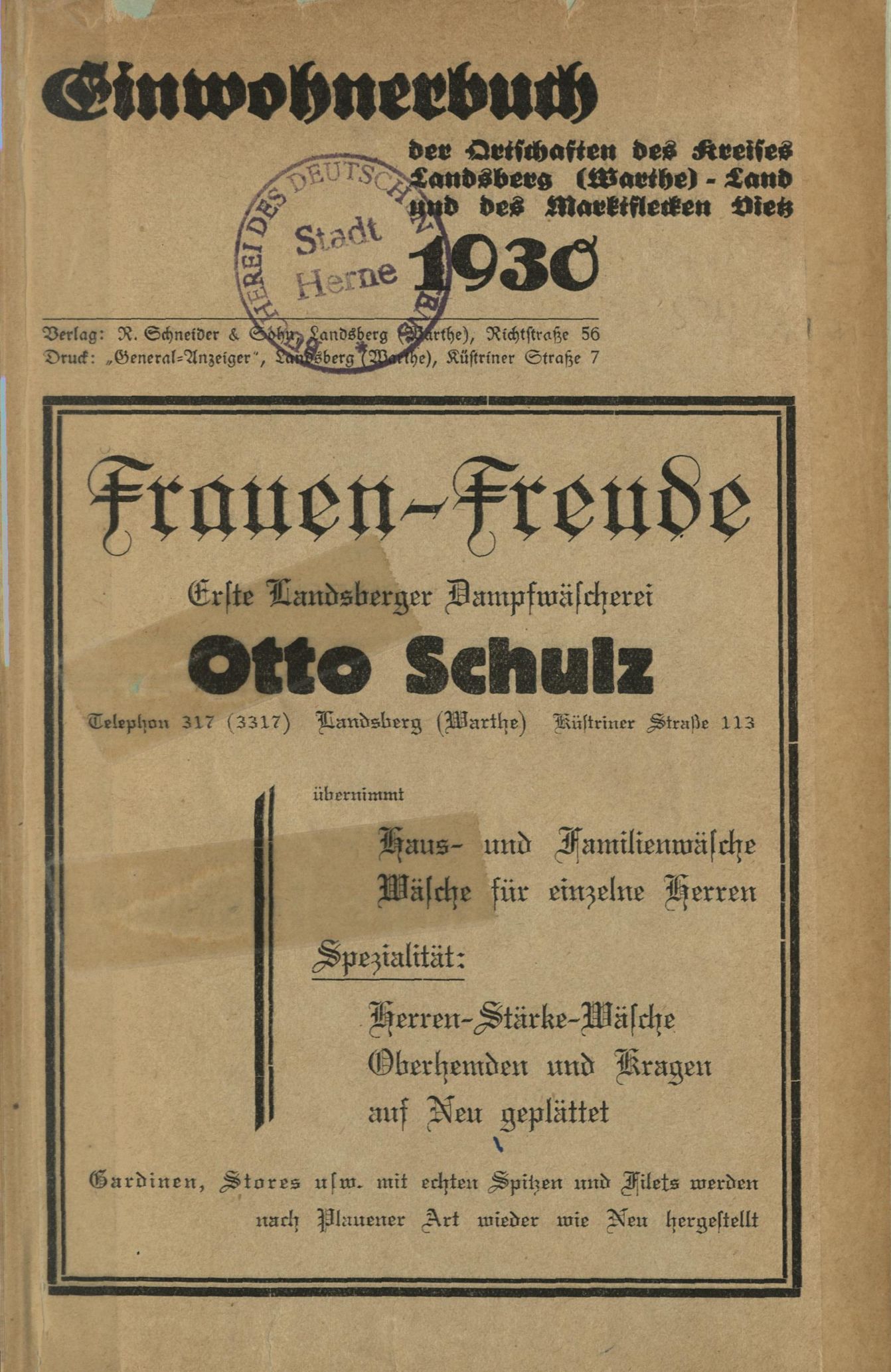 Cover Landsberg Warthe 1930.jpg