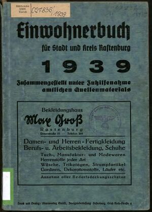 Rastenburg Einwohnerbuch 1939 Titelblatt.jpg